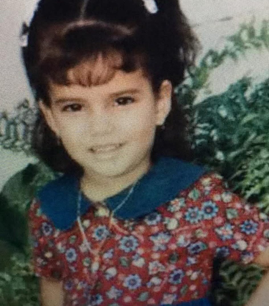 Danay Fernandez as a young child in Cuba